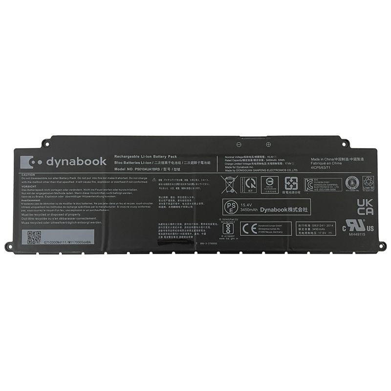 (image for) PS0104UA1BRS Battery Replacement For Toshiba dynabook U30 Tecra A50-J A40-J Portege X40-K X40-D