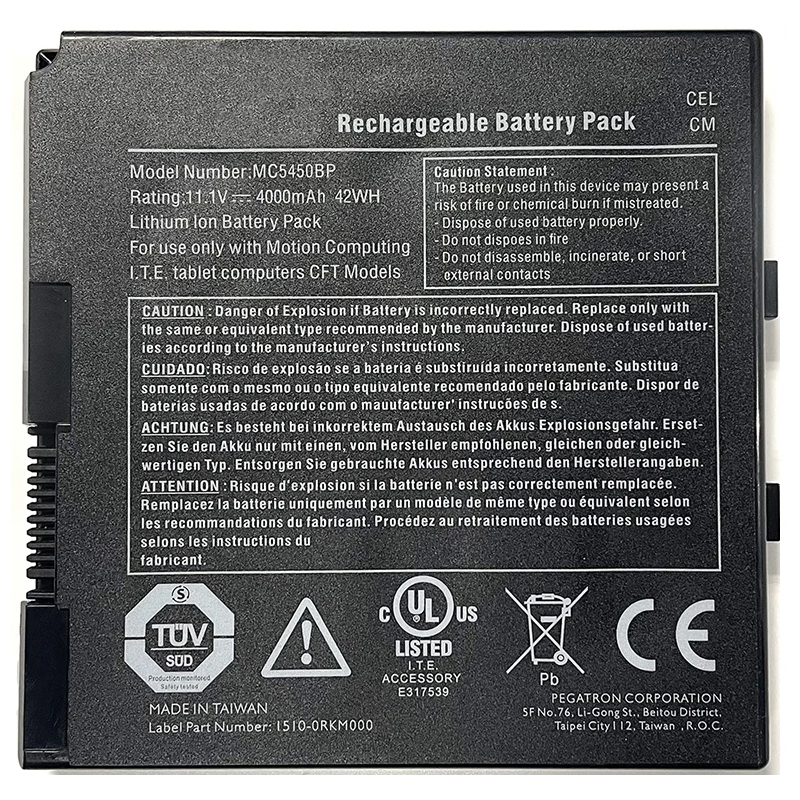(image for) MC5450BP Battery Replacement For Motion Computing MC-F5 MC-C5 C5v C5t C5te C5m F5 F5t CFT-003