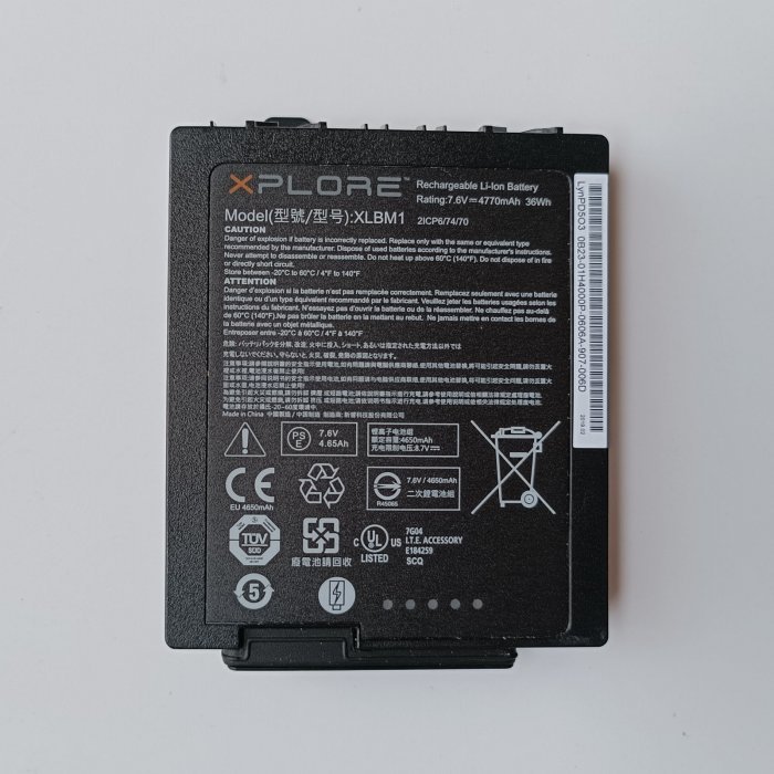 (image for) XLBM1 Battery For Zebra Xpad L10 Xbook L10 XSlate L10 10.1 Fully Rugged Tablet